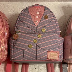 Loungefly Wicked Glinda Shiz Pink and Gray Striped Women's Backpack